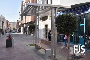 El Cabildo supervisa la finalización de las obras de mejora en la Zona Comercial Abierta de Los Llanos/Francisco Javier Santana.